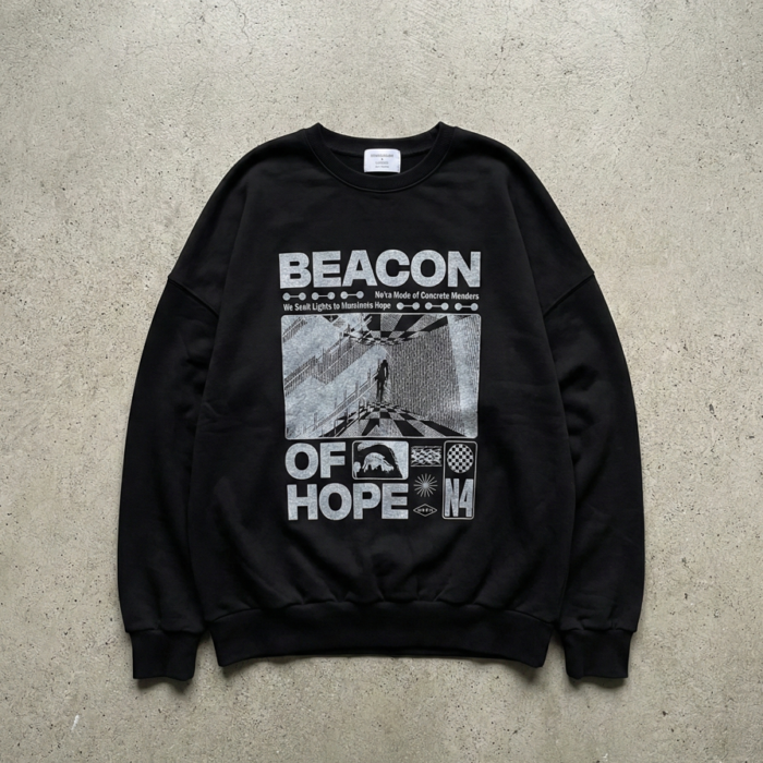 Bluza oversize grafika wersja B