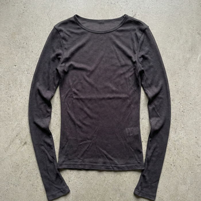 See-through basic top