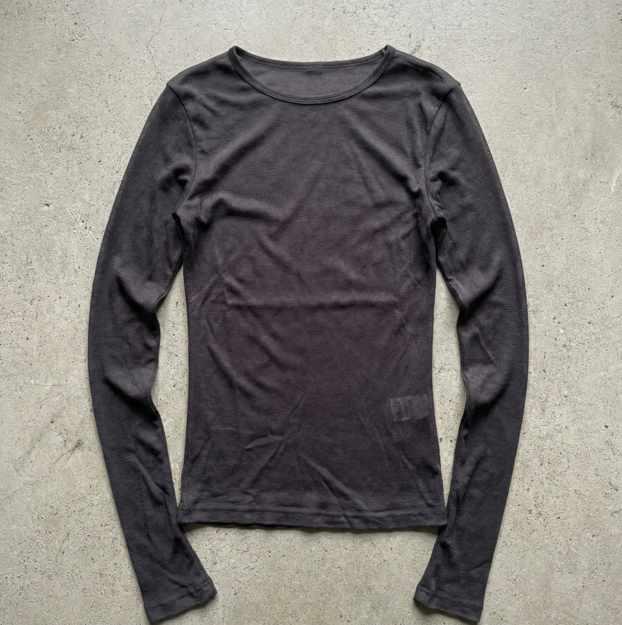 See-through basic top