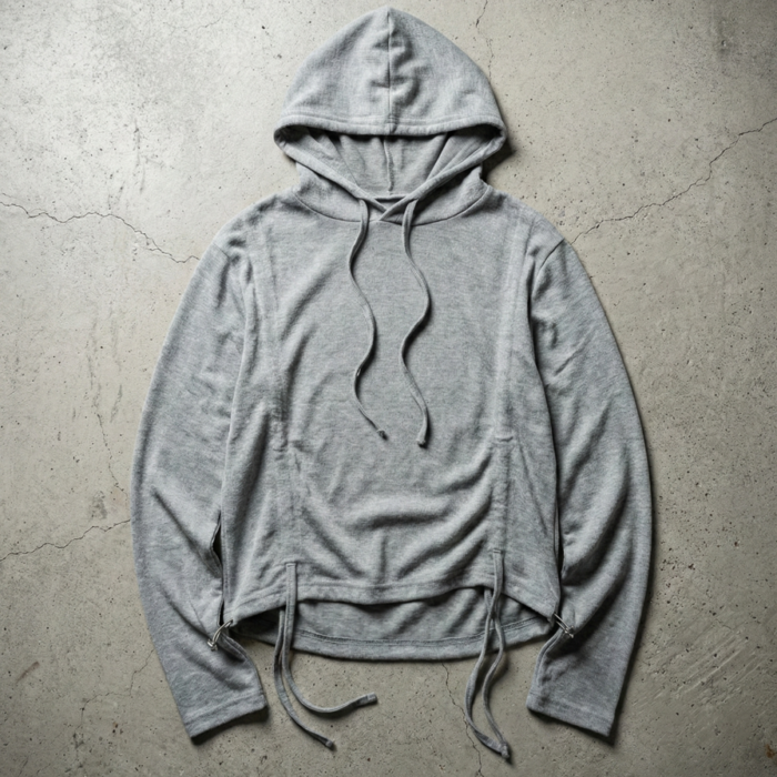 Cienka bluza basic ze ściągaczami