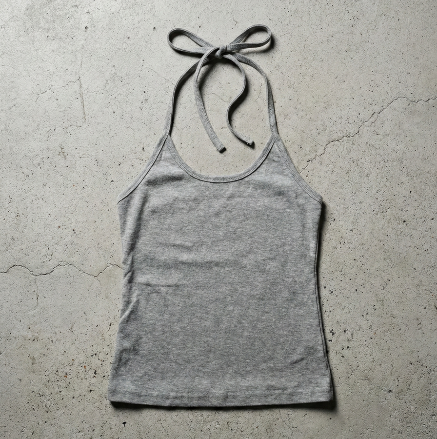 Halter top z wiązaniem