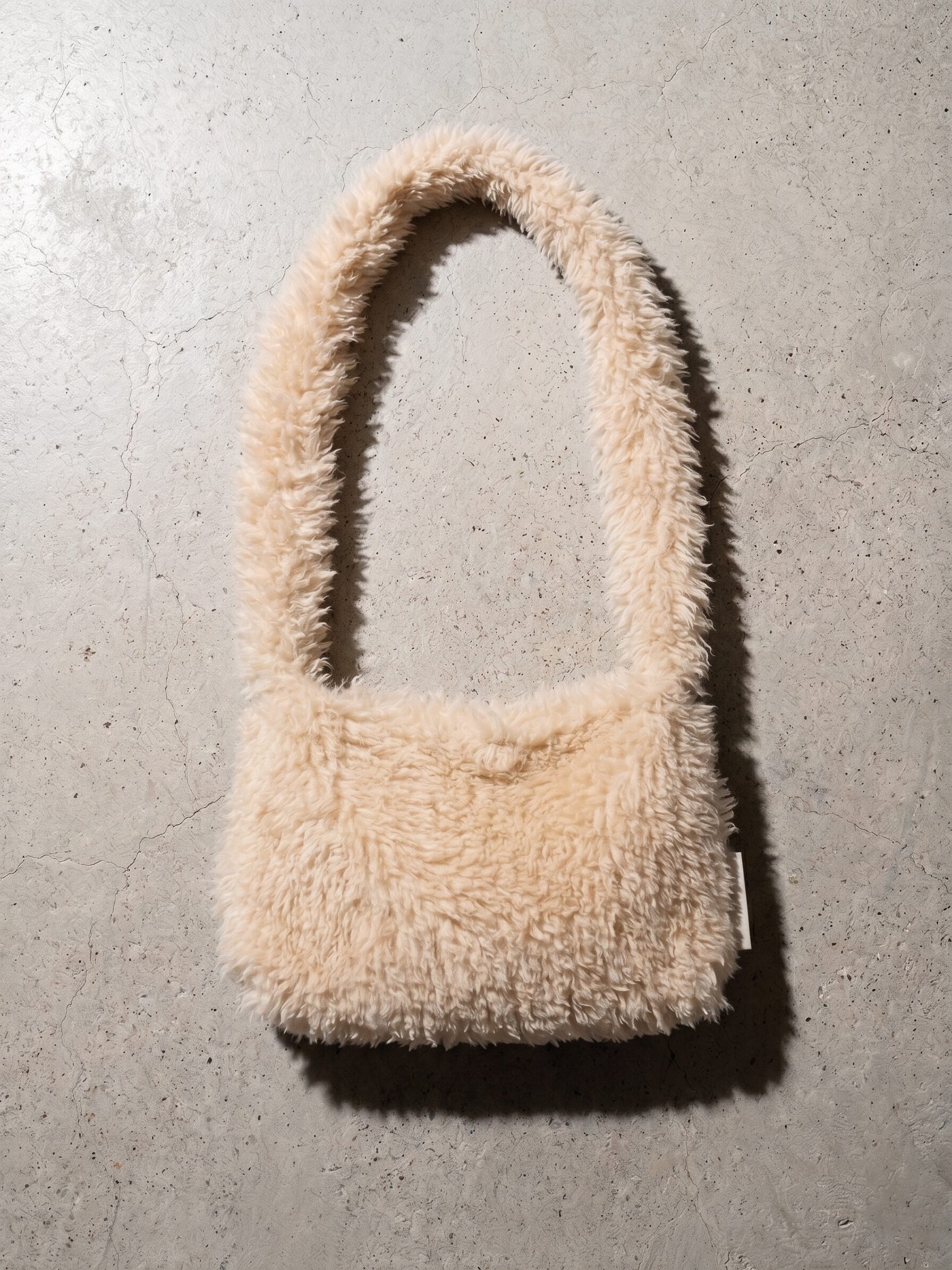 Fur shoulder bag