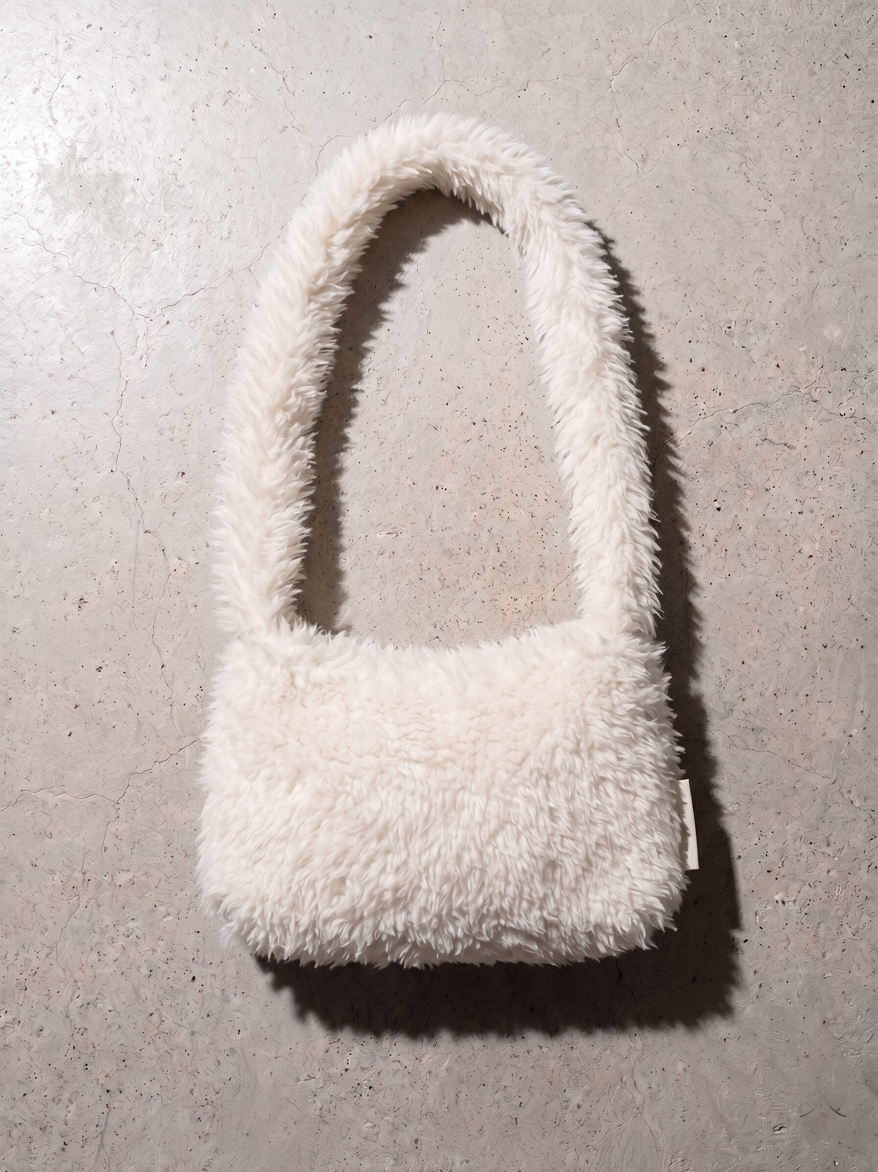 Fur shoulder bag