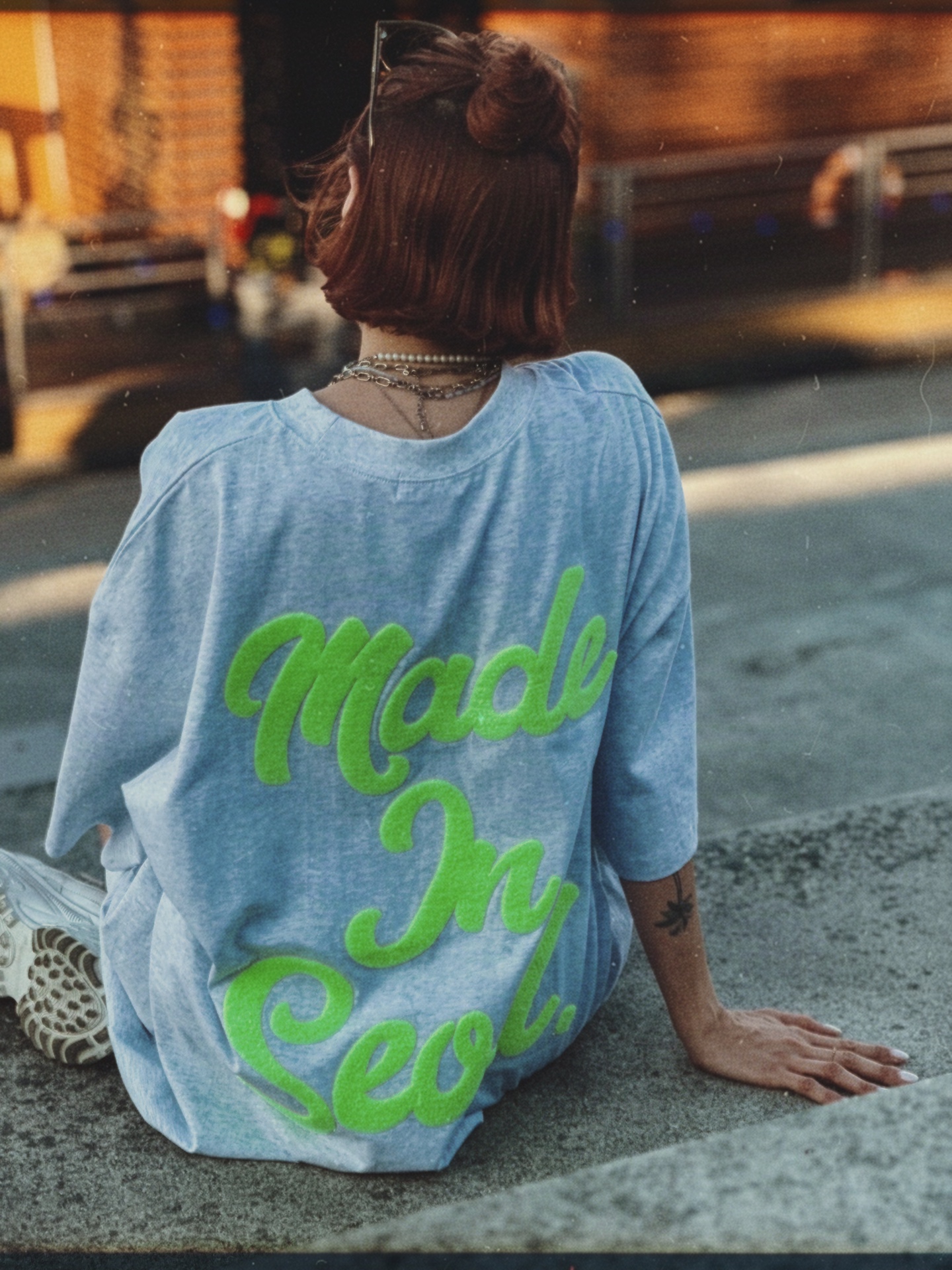 Maxi oversized T-shirt Made in Seoul