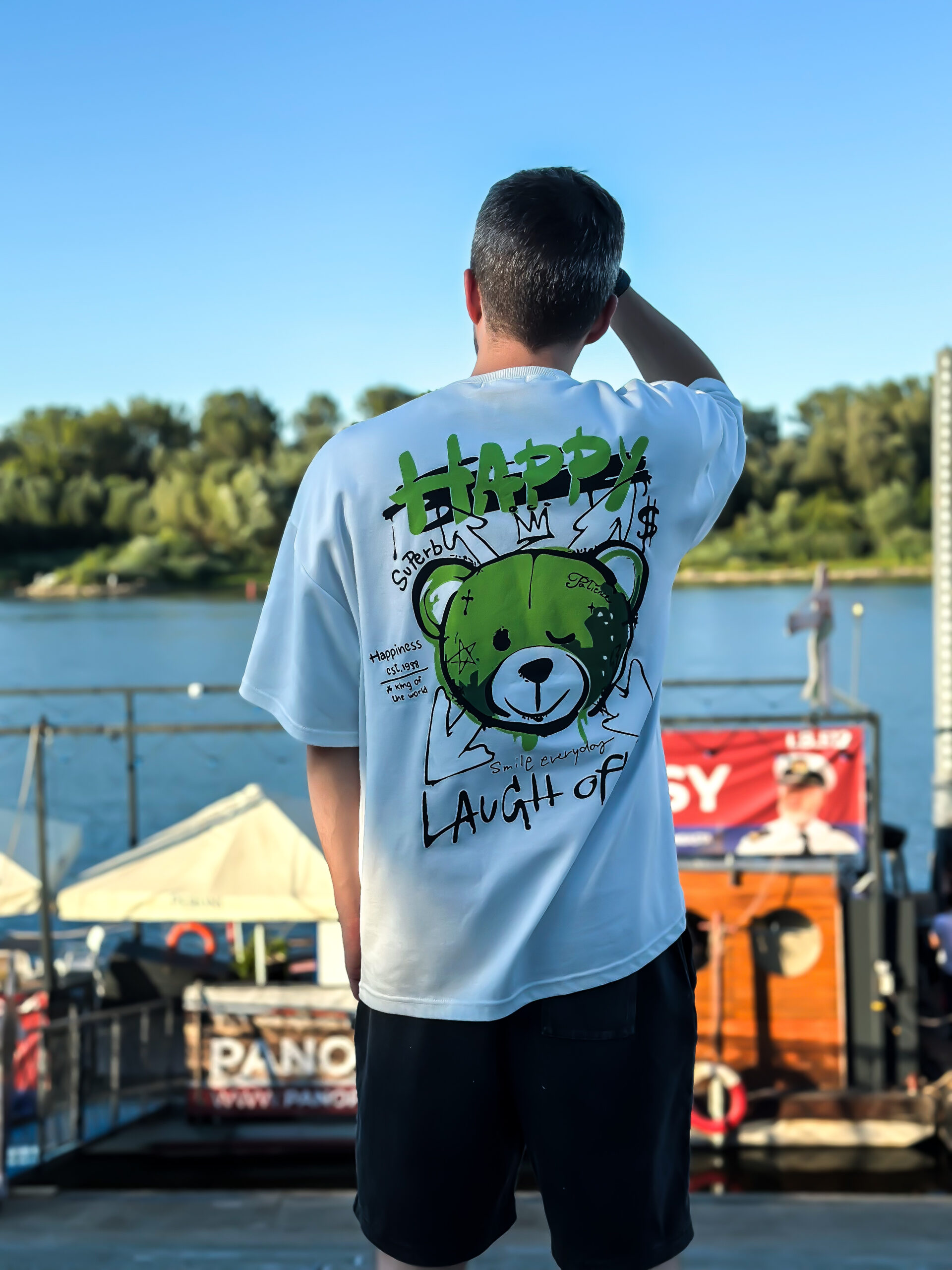 Oversized T-shirt Happy Bear